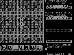Scrabble DeLuxe screenshot 2 for ZX Spectrum